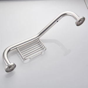<span class=keywords><strong>Barre</strong></span> <span class=keywords><strong>d</strong></span>'appui de sécurité en acier inoxydable <span class=keywords><strong>pour</strong></span> salle de bain avec porte-savon intégré, rail de support douchette incliné, poignée de sécurité <span class=keywords><strong>pour</strong></span> <span class=keywords><strong>baignoire</strong></span> - Product Image 3
