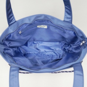 New Plain Zipper DEEP BLUE Unisex <b>Handbags</b> Shoulder <b>Medium</b> Volume <b>Handbags</b> Available OEM - Product Image 6