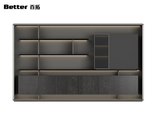 Mueble de Almacenamiento Moderno, Gabinete Lateral con Cajones de Madera, Cómoda de Madera de Lujo Ligero - Product Image 2
