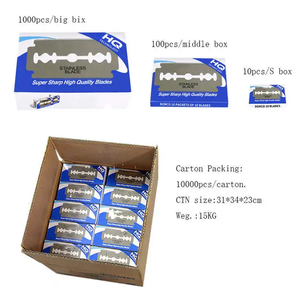 15pcs Wholesale Sharp Stainless Steel Razor <strong>Blade</strong> <strong>Barber</strong> Shaving Safety <strong>Blade</strong> Easy to Install Men's Beard Face <strong>Blade</strong> for razor - Product Image 6
