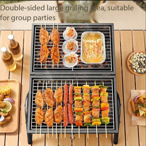 Griglia BBQ Portatile per Esterni, Griglia Pieghevole a Camino, Griglia a Carbone per Campeggio e Barbecue all'Aperto - Product Image 4