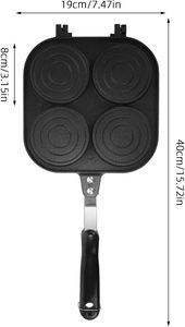 Moule à sandwich portable populaire, poêle à gaufres double face en aluminium pour petit-déjeuner, idéal pour l'extérieur - Product Image 3