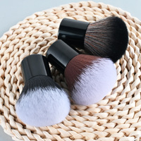 Petit pinceau à poudre de fond de teint en forme de champignon, poils synthétiques, manche en aluminium épaissi, pinceau de maquillage portable, vente flash