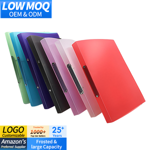 Carpeta de presupuesto de PP de tapa dura esmerilada multicolor, carpeta de archivos <span class=keywords><strong>A4</strong></span> con anillo de 2 agujeros, suministros escolares y de oficina - Product Image 1