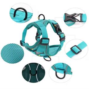 Joysing Harnais réfléchissant réglable en polyester pour chien, rembourré doux sans étranglement avec poignée d'entraînement facile à contrôler pour chiens et chats - Product Image 1