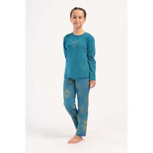 KIZ COCUK INTERLOK O YAKA UZUN KOL ETEGI OVAL PIJAMA TAKIM(7-8/13-14) - สีน้ำมัน - สีน้ำมัน - Product Image 1