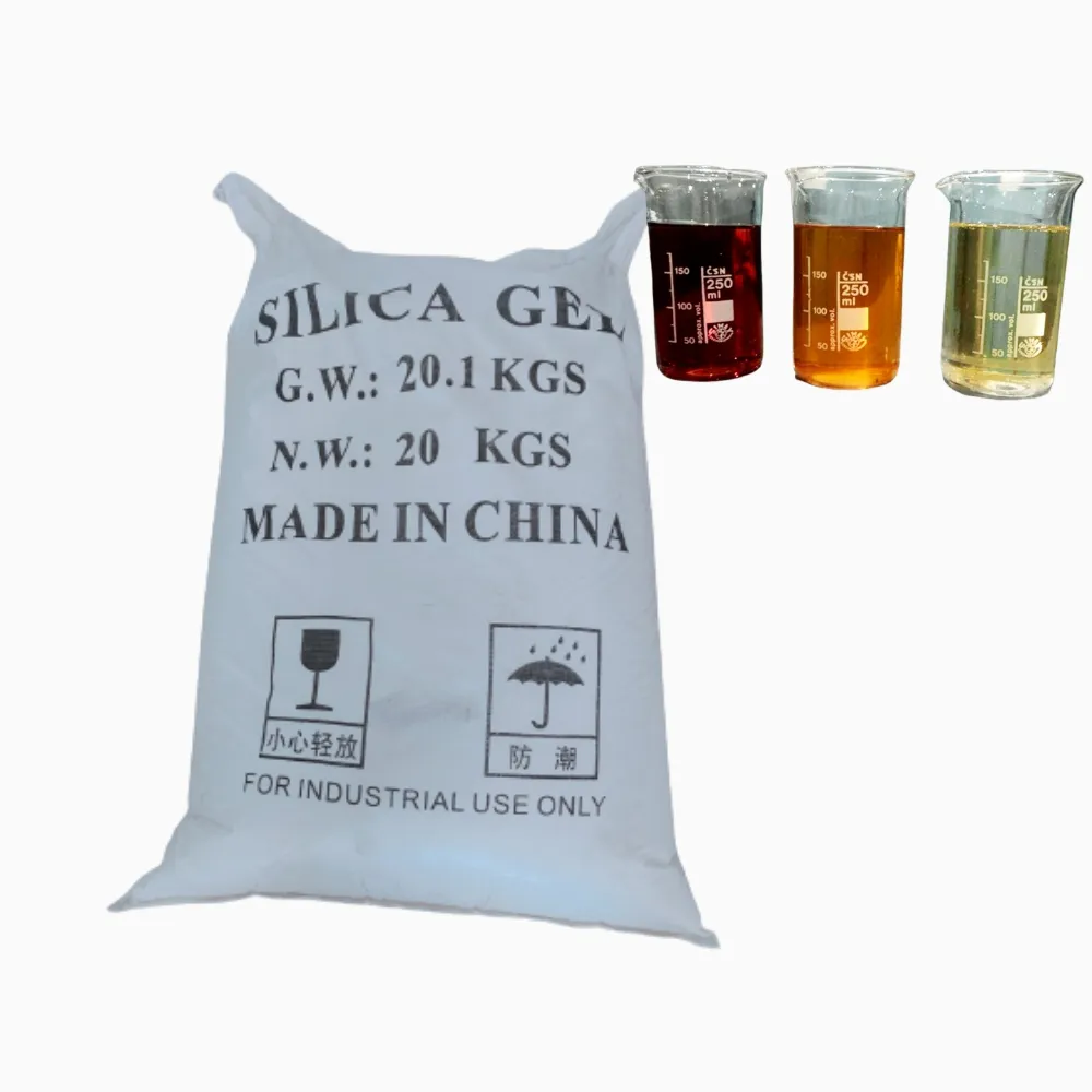 Produit chimique de blanchiment au gel de silice de haute qualité fabriqué en Chine pour les huiles usagées