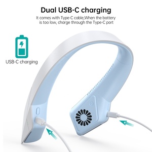 Mini Ventilador de Cuello USB Portátil sin Aspas, Ventilador de Mano sin Aspas para el Cuello - Product Image 3
