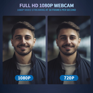 Webcam USB Hitrolink UC320 1080P HD avec micro pour PC, mise au point fixe pour la visioconférence et le système de conférence audio, diffusion en direct - Product Image 3