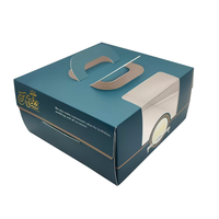 Vente en gros de haute qualité estampage d'or personnalisé logo grande taille emballage écologique gâteau d'anniversaire boîte à gâteau jetable avec fenêtre