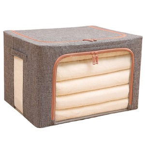 Clothing Organizer <b>Storage</b> <b>Box</b> Rectangle Foldable With Clear Window For Home Use - Product Image 3