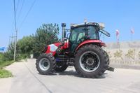 Tracteur agricole miniature 70HP 80HP EPA avec chargeur frontal et pelle arrière, tracteurs, camions, agriculture, mini tracteur de ferme