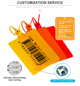 Tùy chỉnh Bình chữa cháy dùng một lần lá phiếu hộp in thẻ lá phiếu hộp kéo chặt chẽ giả mạo bằng chứng an ninh Con dấu nhựa con dấu - Product Image 3