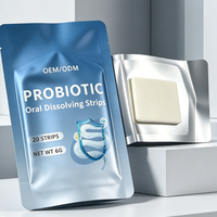 OEM/ODM Probiotiques et prébiotiques biodisponibles en bandes orales à dissolution rapide, supplément sublingual pour l'équilibre intestinal féminin, complément alimentaire