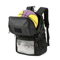 Sac à dos de basketball multi-poches TANGCOOL, sac à dos d'entraînement sportif de plein air avec compartiment à chaussures à crochet arrière pour hommes