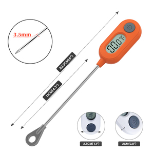 Prix usine ABS LCD affichage trou suspendu usage alimentaire thermomètre BBQ numérique - Product Image 3