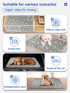 Almohadilla lavable para orinar de perro, almohadilla reutilizable para entrenamiento de cachorros, almohadillas impermeables para mascotas - Product Image 4