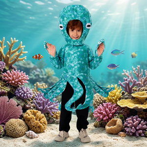 <span class=keywords><strong>Disfraz</strong></span> de <span class=keywords><strong>Pulpo</strong></span> para Niños, Traje de Animal de Peluche Suave con Tentáculos, Divertido <span class=keywords><strong>Disfraz</strong></span> de Cosplay para Fiesta de Halloween - Product Image 1