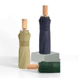 Parapluie pliant moderne et mignon en titane à 16 baleines pour femme, avec logo personnalisé, cadeau publicitaire, grande taille, protection solaire en caoutchouc, vente en gros - Product Image 2