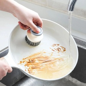 Cepillo Multiusos para Platos con Mango, Cepillos de Cocina para Limpiar, Estropajo con Cerdas Rígidas para Fregadero, Ollas y Sartenes - Product Image 4