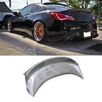 Aileron arrière en fibre de carbone style HC, monobloc, type bec de canard, noir carbone, tissage sergé 3x3 pour Genesis Coupe 2009-2011 OLOTDI
