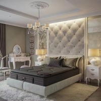 Matelas AIDI haute densité en boîte, commandez en ligne, matelas hybride rafraîchissant, matelas en mousse à mémoire de forme avec gel de latex