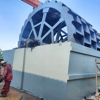 Usine de lavage de sable mobile portable, laveuse de sable de quartz et de silice avec criblage et pompe, entraînement par moteur à courant continu, utilisation facile