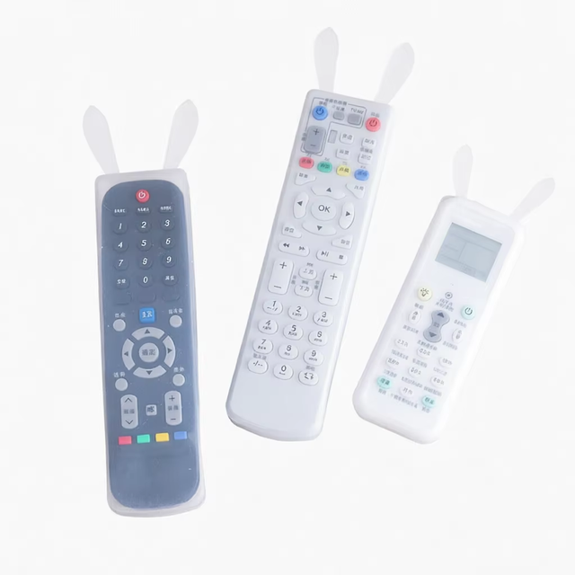 Silicone Rabbit Transparent Remote Control Cover Luminous HD Air Conditioning TV Dust-proof Waterproof