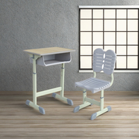 Meubles scolaires durables et réglables, bureaux et chaises scolaires écologiques en ABS, mobilier d'étude multifonctionnel pour une utilisation en classe