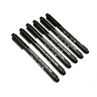 Stylos testeurs de billets de banque professionnels avec logo personnalisé, encre bleue/noire, matériau PP, largeur d'écriture de 10 mm