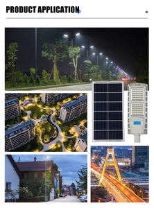 Offre Spéciale 200W 300W tout-en-un SMD LED lampadaire solaire étanche IP65 en alliage d'aluminium 6000K 180 Angle de faisceau télécommande - Product Image 5