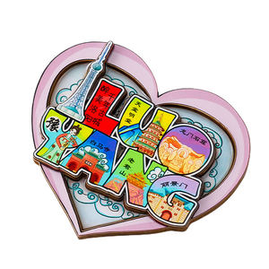 מותאם אישית גזירה תיירות מזכרת מקרר מגנט לייזר תחריט מותאם אישית לחרוט מגנטים למקרר קישוט הבית - Product Image 3