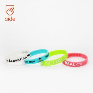 Pulsera Personalizada de <span class=keywords><strong>Egipto</strong></span>, Ecológica, de Silicona sin BPA, con Diseño de Arcoíris y Logotipo Personalizado - Product Image 4