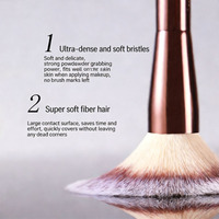 Ensemble de pinceaux de maquillage professionnels à double extrémité - Multi-usages pour poudre, blush, fond de teint, fard à paupières, anticernes et lèvres