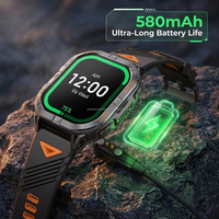 Smartwatch per Sport all'Aperto con Batteria Grande da 580mAh, GPS e Display AMOLED da 1.96" per Escursionismo e Allenamento