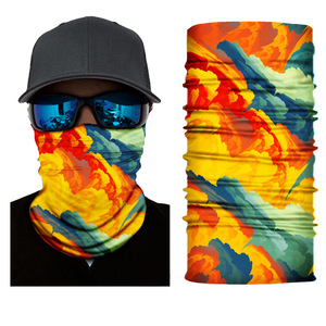 Cache-cou respirant sans couture avec logo imprimé, cache-visage multifonctionnel, cache-cou tubulaire, bandeau, écharpe pour le sport - Product Image 1