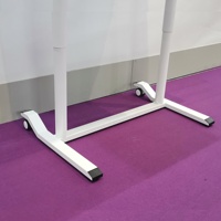Mobilier de bureau au design moderne Table élévatrice pneumatique à hauteur réglable pour ordinateur Bureau avec pieds cachés Économie d'espace pour levage au gaz