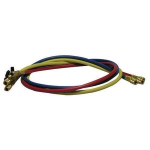 Tuyaux flexibles en PVC de 1500 mm avec raccords en ligne et vanne à bille rouge de 5/16\" Pièces de système de climatisation - Product Image 1