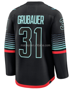 Costura Personalizada de la Mejor Calidad # 10 Matty Beniers # 31 Philipp Grubauer # 7 Camiseta de <span class=keywords><strong>hockey</strong></span> sobre hielo americana Eberle - Product Image 2