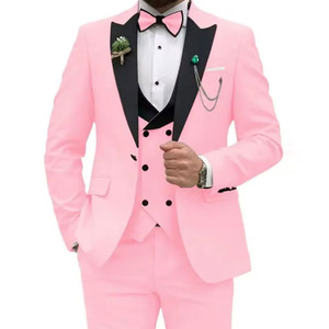 <span class=keywords><strong>Traje</strong></span> <span class=keywords><strong>de</strong></span> Lujo <span class=keywords><strong>de</strong></span> Alta Calidad para <span class=keywords><strong>Hombre</strong></span> <span class=keywords><strong>Chaqueta</strong></span> Saco y Pantalón <span class=keywords><strong>de</strong></span> 3 Piezas Corte Slim para Boda - Product Image 2