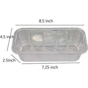 Bacs de cuisson rectangulaires en aluminium robustes 21 x 13 pouces avec couvercle en aluminium, résistants au four, qualité alimentaire 90g/100g/120g - Product Image 2