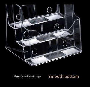 A4 이중층 플라스틱 브로셔 잡지 홀더 A4 아크릴 팜플렛 디스플레이 스탠드 아크릴 브로셔 홀더 - Product Image 4