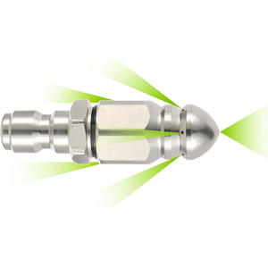 Boquilla de Alta Presión Water Rat de 6 Pulgadas con Seis Cabezales de Pulverización Frontales, Acero al Carbono, Resistente, para Limpieza de Tuberías y Lavado de Autos - Product Image 1