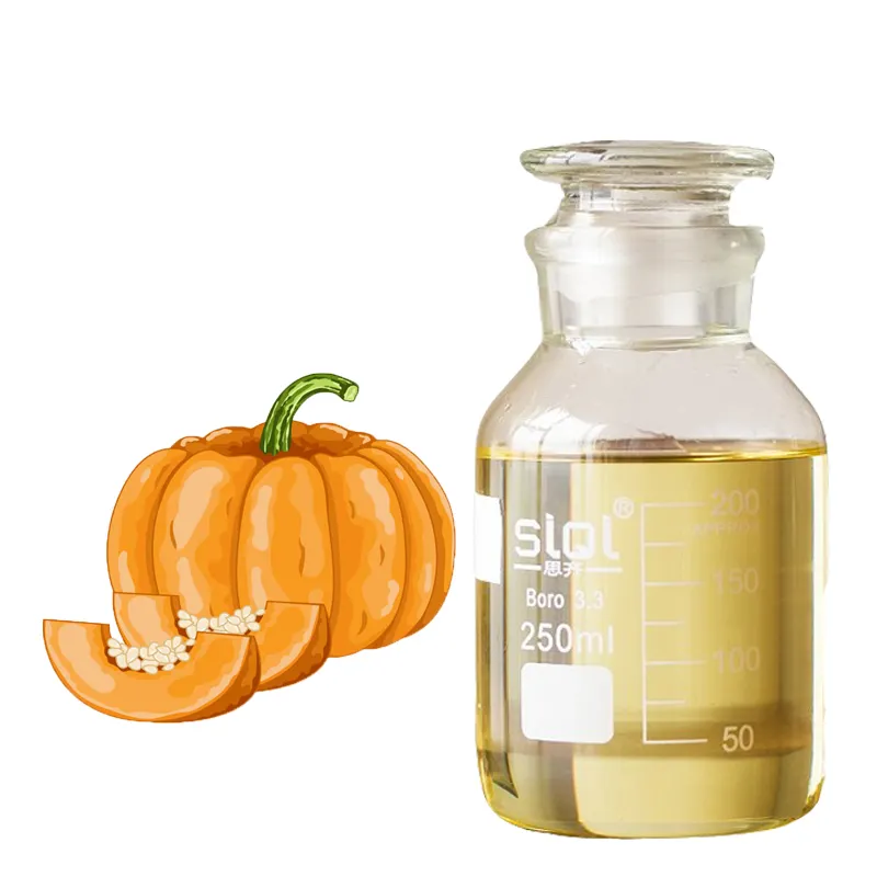 Aceite portador de alta calidad prensado en frío, aceite de semilla de calabaza 100% puro para el cabello, precio a granel