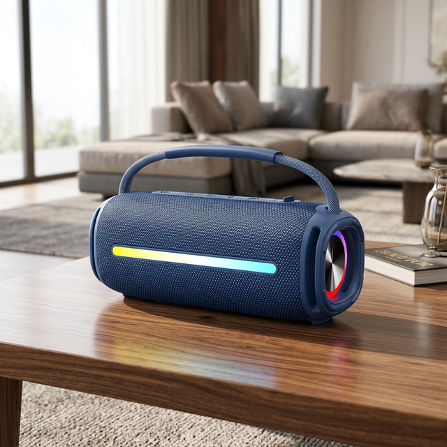 Portable IPX6 Waterproof Active Speaker Heavy Bass Wireless Outdoor Subwoofer RGB LED USB Stereo Loud Sound for Travel Party