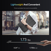 Moniteur portable large 16 pouces 16:10, 1200P, rapport de contraste élevé, panneau anti-reflet pour les voyages d'affaires et les visites en extérieur