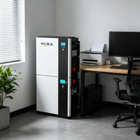 Système de stockage d'énergie domestique tout-en-un YUTANDA Split 5kWh empilable, batterie LiFePO4 51,2V 100Ah, onduleur hybride 5kW, IP55
