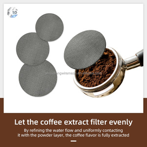 Filtro de café sinterizado de acero inoxidable 304, placa de filtro de café de grado alimenticio, pantalla de disco 49 51 53 58mm - Product Image 5