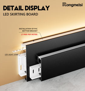 <span class=keywords><strong>Plinthe</strong></span> LED avec profil en aluminium, <span class=keywords><strong>plinthe</strong></span> LED avec éclairage, <span class=keywords><strong>plinthe</strong></span> magnétique avec rétroéclairage - Product Image 2