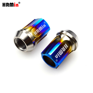 HRMin Offre Spéciale M14 * 35mm extrémité ouverte 60 degrés cône siège écrous de roue Jeep Land Rover Tesla Cherokee Gr.5 titane écrou de roue accessoires - Product Image 2